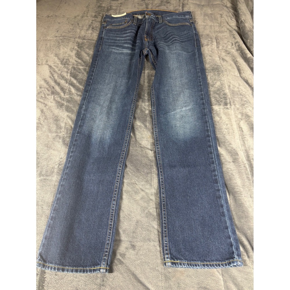 Hollister Slim Straight Jeans Mens 30x32 Medium Wash Blue Denim Pants